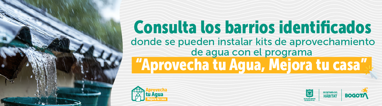 Barrios seleccionados kit de reúso de agua