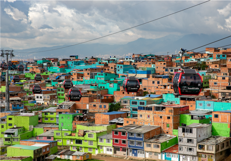 Barrio de Bogot&aacute; en ladera