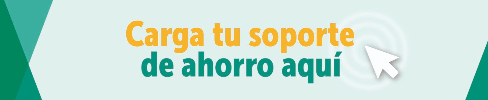 Botón para cargar el soporte de ahorro