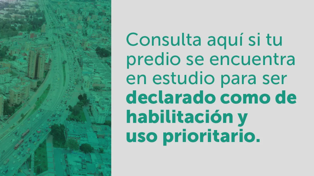 Declaratoria de Habilitación y Uso Prioritario de Edificaciones