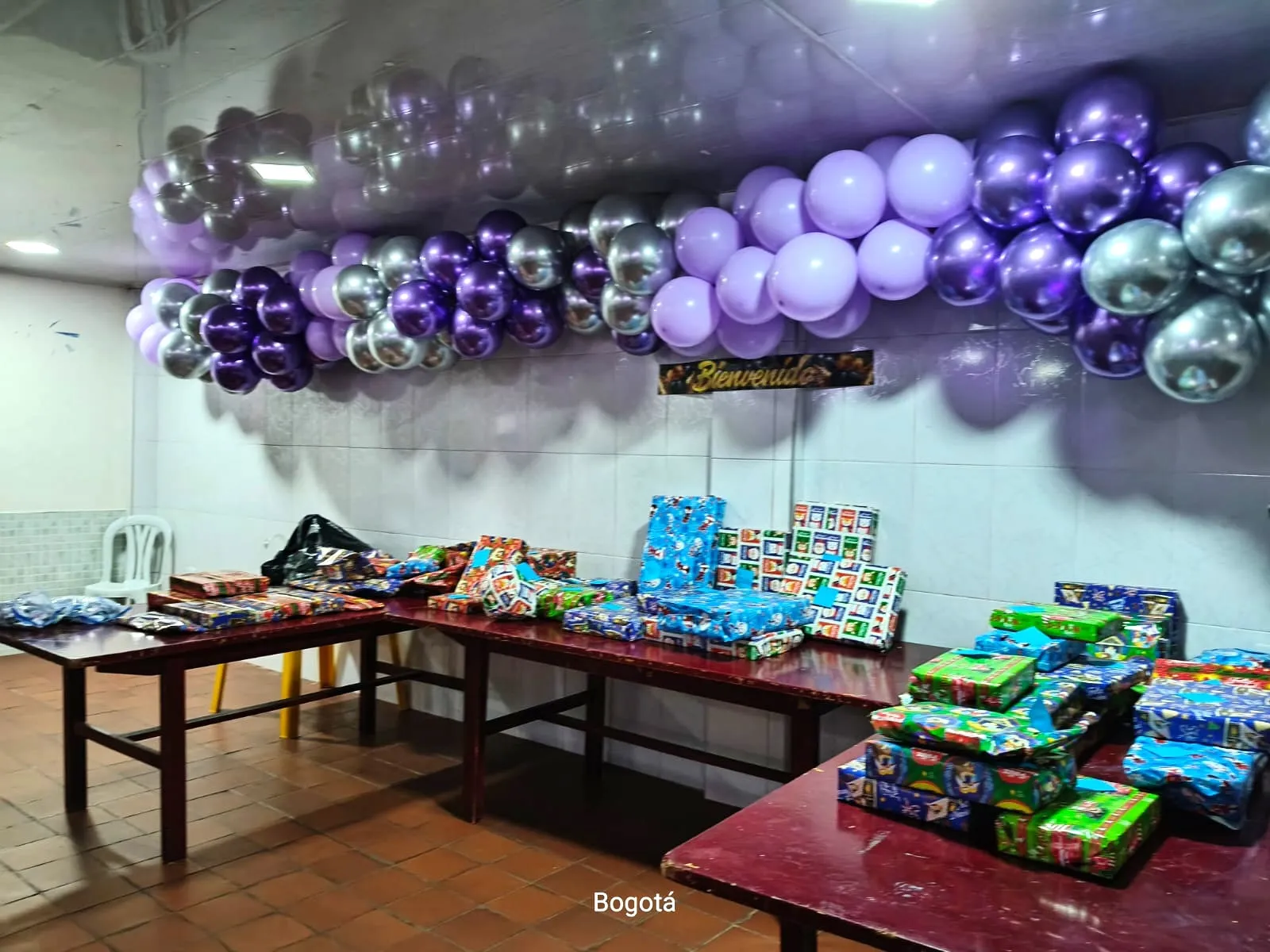 Entrega de regalos en La Victoria